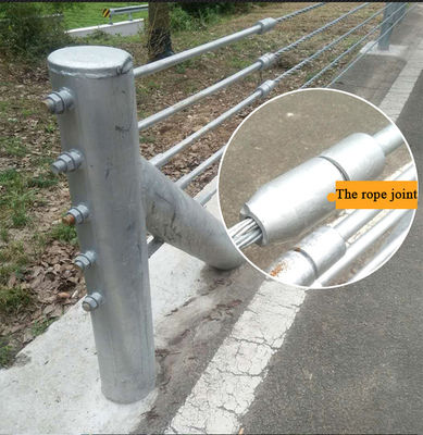Ατσάλι από ανοξείδωτο χάλυβα Ζαλβανισμένο περιφραγτικό σιδηροδρομικό σιδηροδρομικό σιδηροδρομικό καλώδιο για την ασφάλεια της οδικής κυκλοφορίας