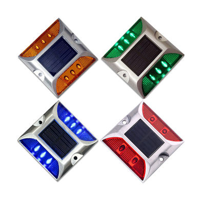104*123*23mm Κόκκινο Led Αντανακλαστικό Αλουμίνιο Cat Eye Ηλιακό Δρόμο για Βιομηχανικές Περιοχές