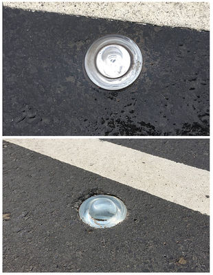 Υψηλής ορατότητας γυαλί Cat Eye Road Stud για προσαρμοσμένες απαιτήσεις μεγέθους