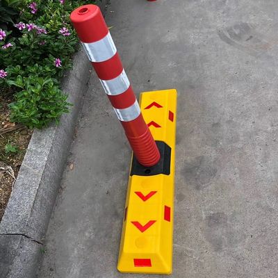 Υψηλής ορατότητας βάση από καουτσούκ PE πλαστική κυκλοφορία Κωνός κυκλοφορίας με ανθεκτικό υλικό