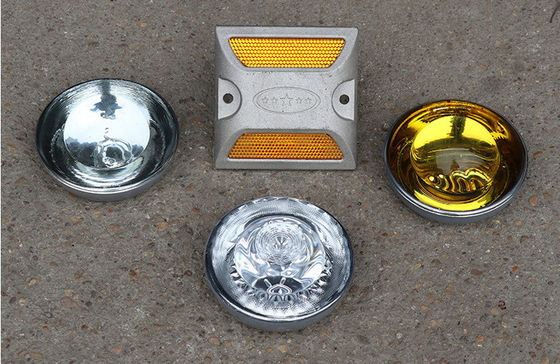 Κόκκινο LED Cat Eye Road Stud Αντανάκλαστο Αλουμίνιο για την οδική ασφάλεια
