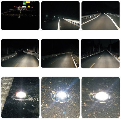 Αλουμινίου Ηλιακή ενσωματωμένη Cat Eye Road Stud με ανθεκτικό σε χτυπήματα υλικό 104 * 123 * 23mm