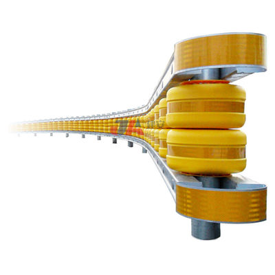 OEM Safety Roller Barrier Highway Guardrail Ζεστό γαλβανισμένο φράχτη σύγκρουσης κυλίνδρων