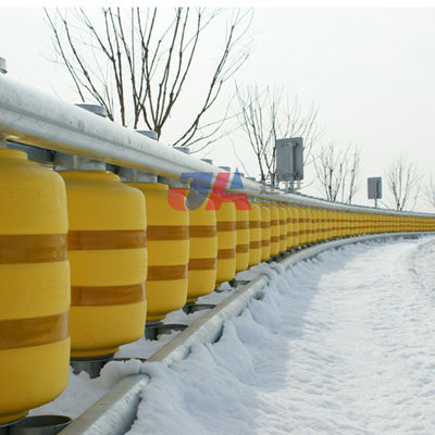 OEM Safety Roller Barrier Highway Guardrail Ζεστό γαλβανισμένο φράχτη σύγκρουσης κυλίνδρων