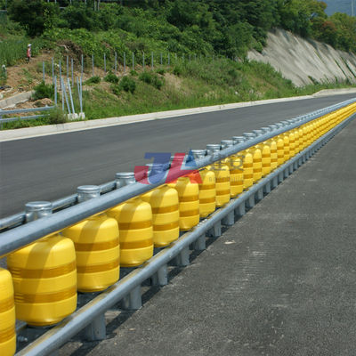 OEM Safety Roller Barrier Highway Guardrail Ζεστό γαλβανισμένο φράχτη σύγκρουσης κυλίνδρων