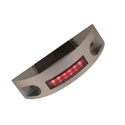 Αλουμινίου Flashing Road Marker Ηλιακό Cast Semi Circle Road Stud Cat Eye με χρώμα LED