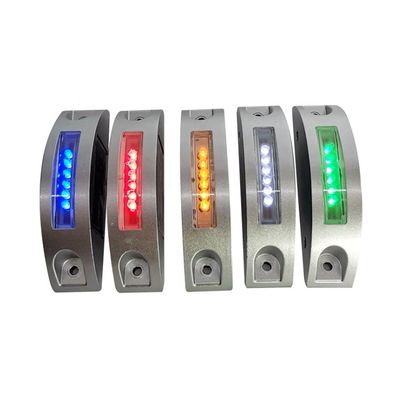 Αλουμινίου Flashing Road Marker Ηλιακό Cast Semi Circle Road Stud Cat Eye με χρώμα LED
