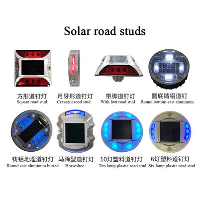 Υψηλό φλας Αντανάκλαση LED Αλουμινίου Wire Road Studs Για Οδική Κωνική Σημασία