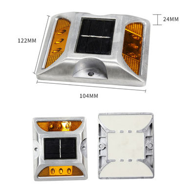 IP68 ASTM Ενσωματωμένο Αλουμίνιο Ηλιακό Δρόμο Στάβλος Λευκό Κίτρινο Κόκκινο Μπλε Πράσινο