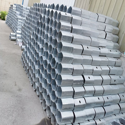 W-beam Galvanized Highway Guardrail Round Block Spacer για τη βελτίωση της οδικής ασφάλειας
