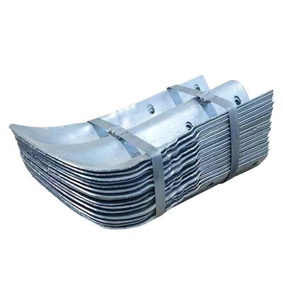 Τρίο Beam Highway Guardrail Fishtail End με γαλβανισμένη και σκόνη επικαλυμμένη προστασία
