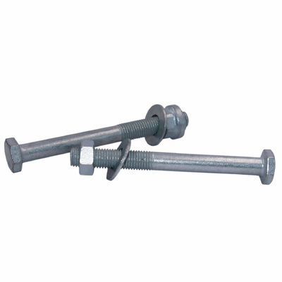 Προσαρμοσμένο Hot Dip Galvanized Hex Steel Highway Guardrail Bolt και Nut και πλυντήριο