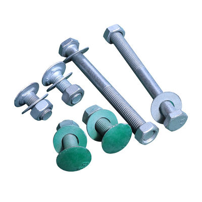 Υψηλής ορατότητας Aashto M180 Steel Highway Guardrail Accessories Bolt And Nut Οδική ασφάλεια