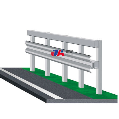 W Beam Highway Guardrail με πρότυπο AASHTO M-180 και επιχρίωση ψευδαργύρου 550-600g/m2